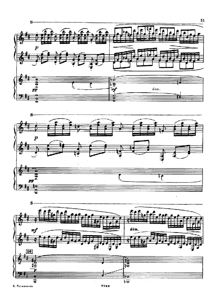 升f小调第一钢琴协奏曲 Op.1(双钢琴版)