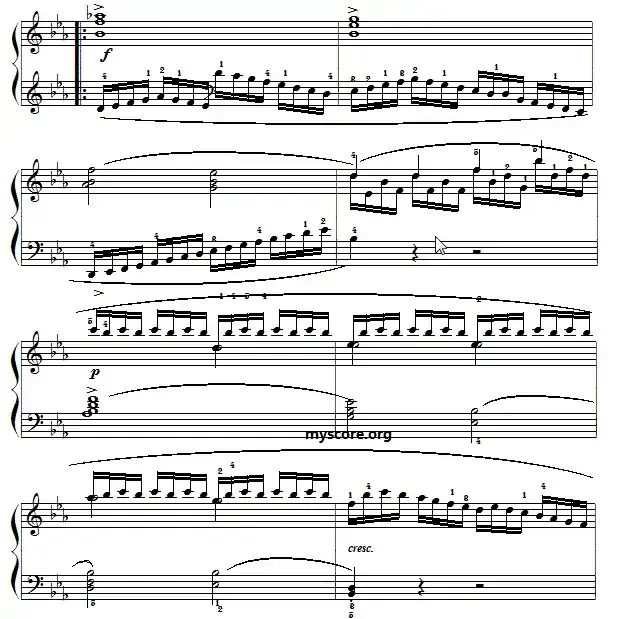 车尔尼(Czerny)849第18首曲谱及练习指导