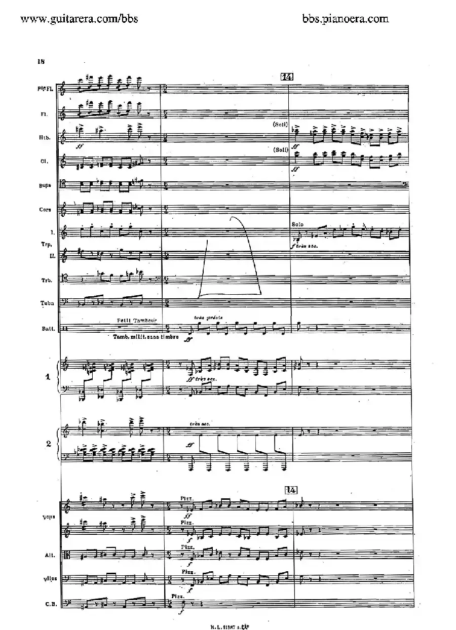 Concerto for 2 Pianos in d Minor(d小调双钢琴协奏曲·总谱)