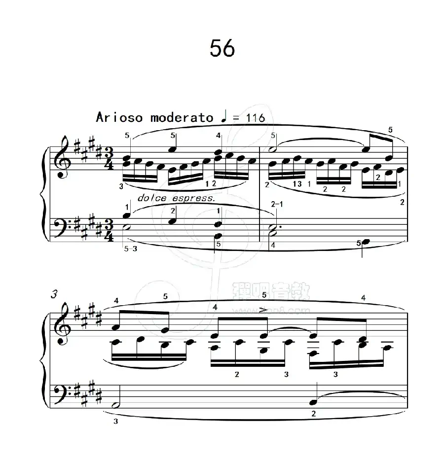 练习曲 56(克拉莫钢琴练习曲60首)