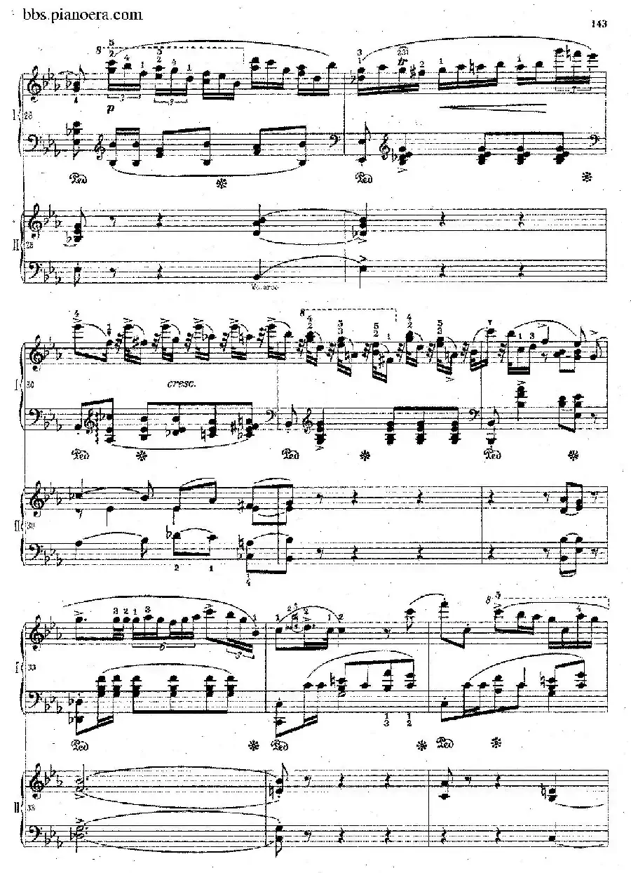 Grande Polonaise Brilliante Preceded by an Andante Spianato Op.22(平静的行板与华丽的波兰舞曲·双钢琴版)