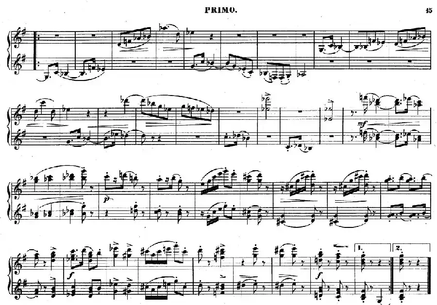 Zwolf Original-Compositionen fur Pianoforte zu 4 Handen Op.57(12首四手联弹小品·4)
