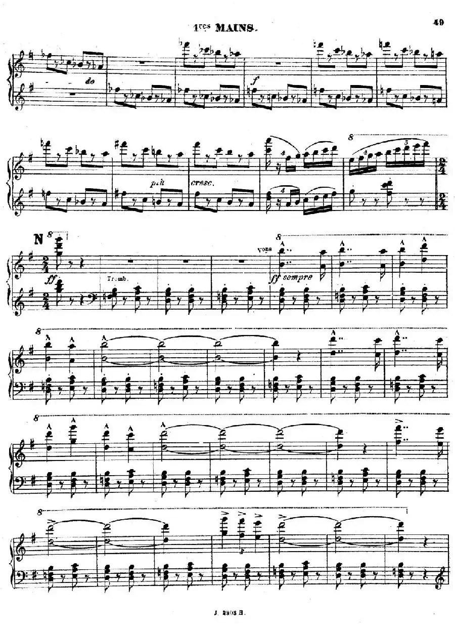 Symphony on a French Mountain Air Op.25(法国山歌交响曲·双钢琴·Ⅲ)