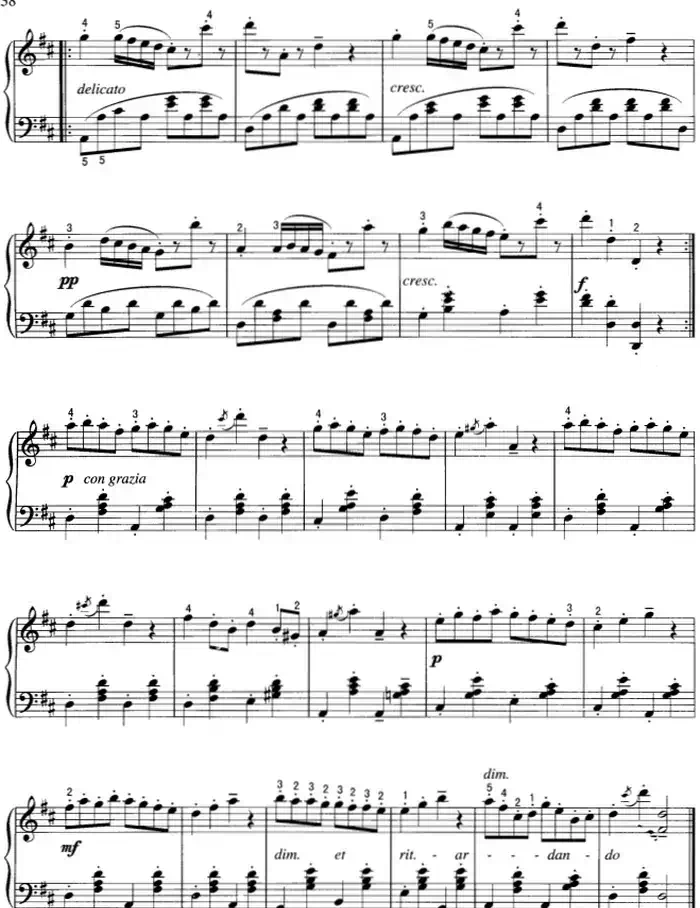 不可不弹的世界钢琴名曲:加沃特舞曲