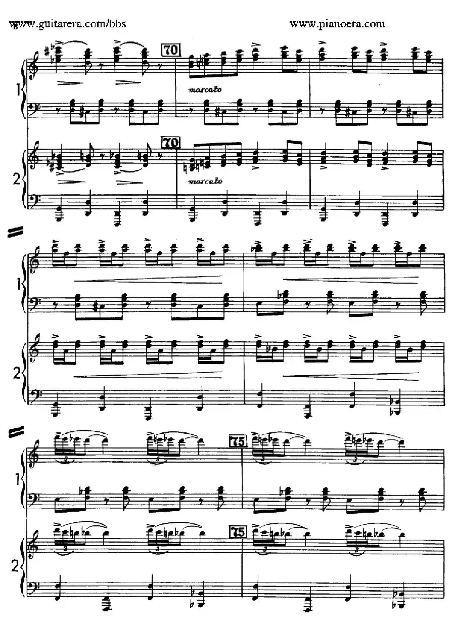 Sabre Dance(马刀舞曲)(双钢琴版)