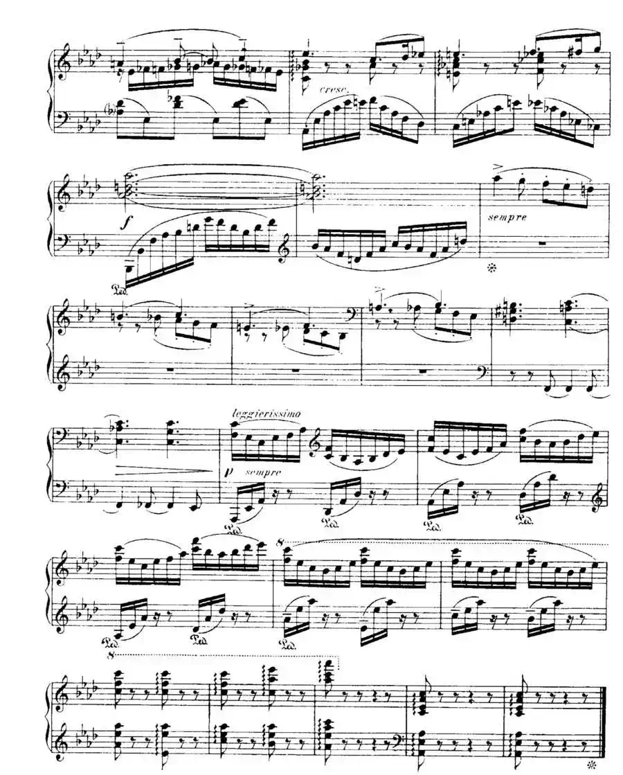 福雷13首船歌:Barcarolle No·4 in A-flat, Op·44