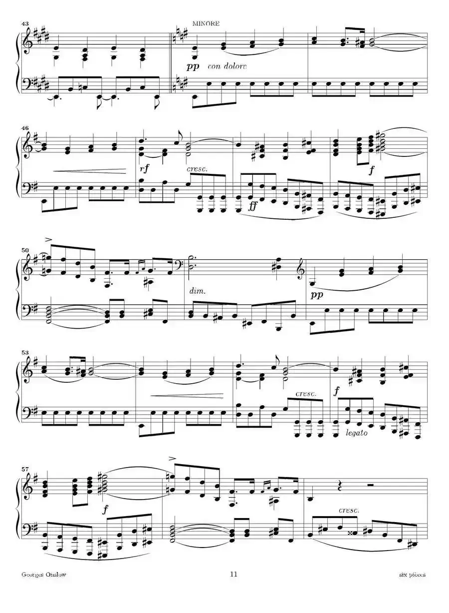 Six Pieces(6首钢琴小品·Ⅵ)