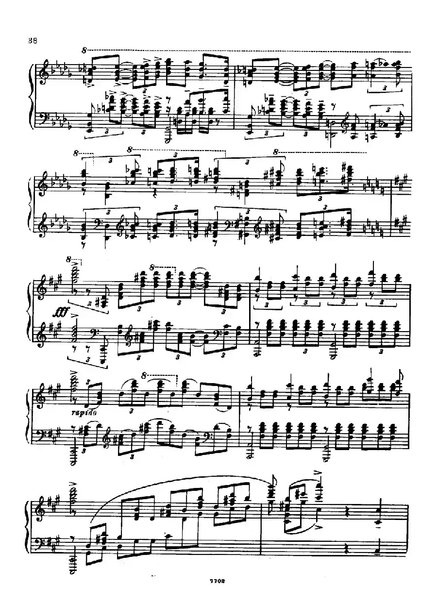 升f小调第一钢琴协奏曲 Op.1(双钢琴版)