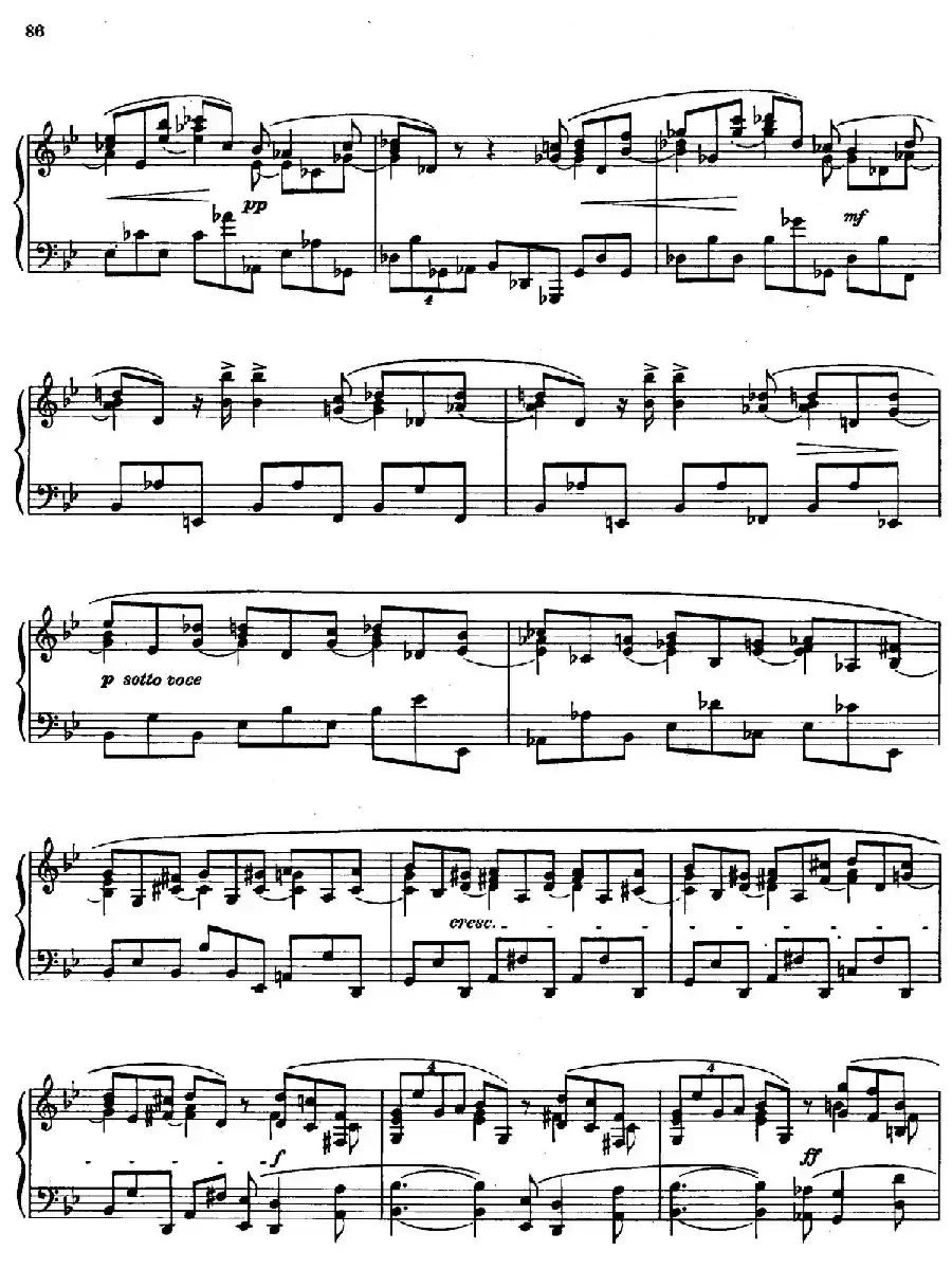 斯克里亚宾-7 Preludes Op.17(7首前奏曲 No.7)