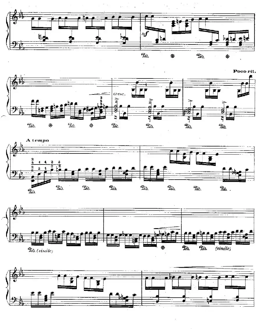 12 Etudes For The Left Hand Op.92 No.9(12首为左手而作的钢琴练习曲)