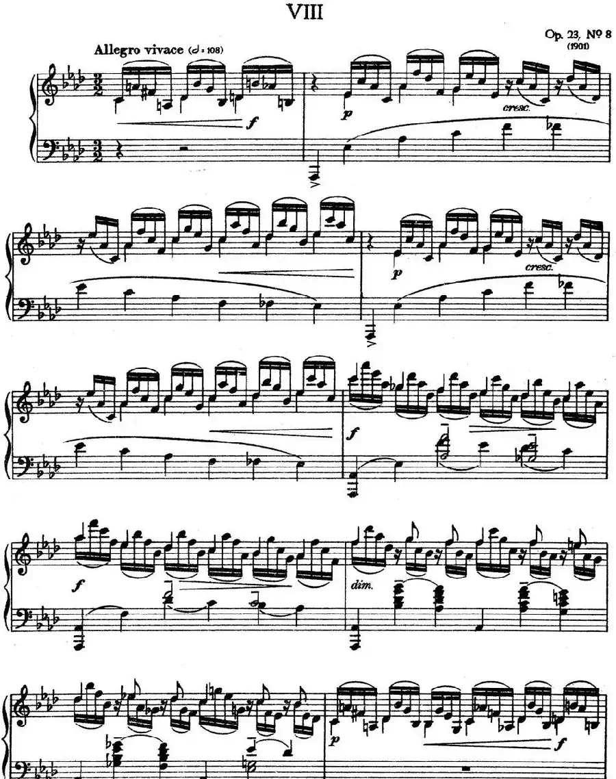 10 Preludes Op.23(拉赫玛尼诺夫10首前奏曲·Ⅷ)