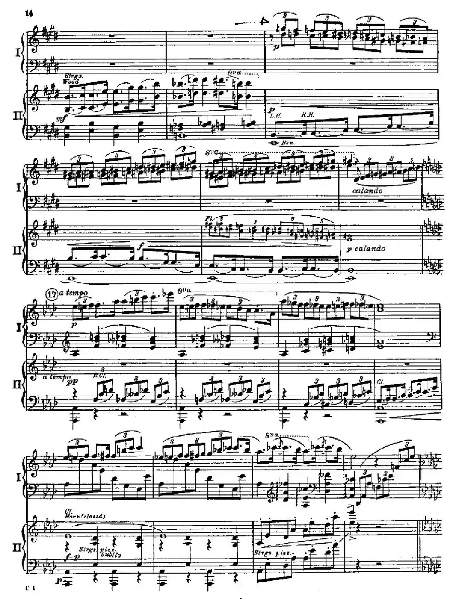 F大调爵士钢琴协奏曲(美版双钢琴原谱 P11—20)