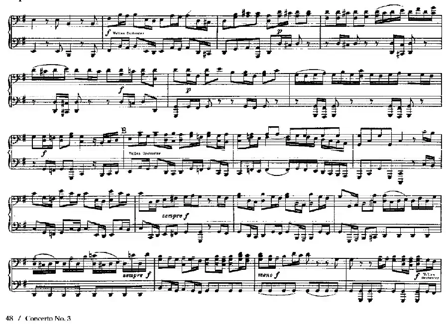Brandenburg Concerto No.3 in G Major BWV.1048(G大调第三勃兰登堡协奏曲·四手联弹版)