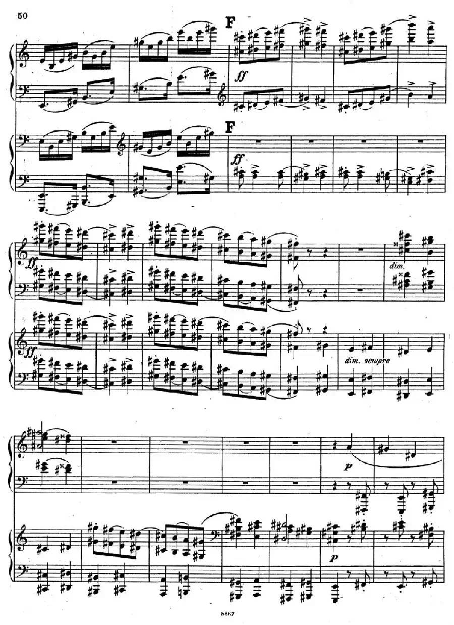 Symphony No.4 in e Minor Op.98(e小调第四交响曲·双钢琴)