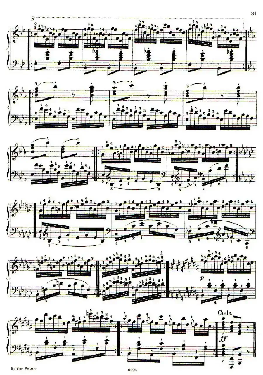 School of the Virtuoso Op.365(60首钢琴高级练习曲·12)