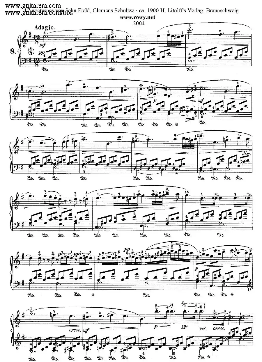 Nocturne No.8 in e Minor (e小调第八号夜曲)