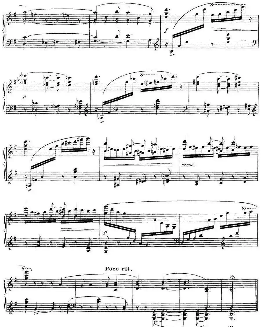 福雷13首船歌:Barcarolle No·11 in G min, Op·105