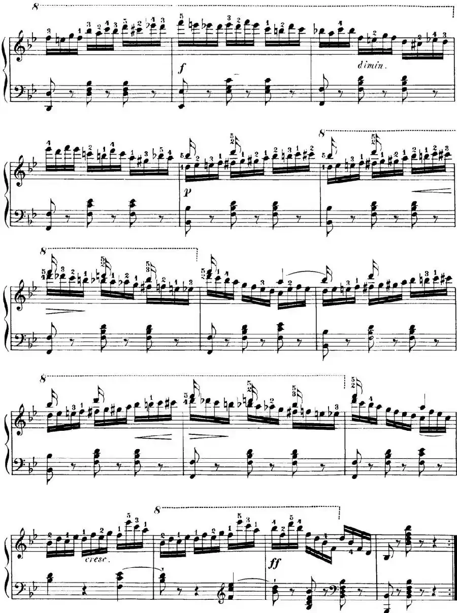 40首车尔尼Op.299钢琴快速练习曲(NO.31)