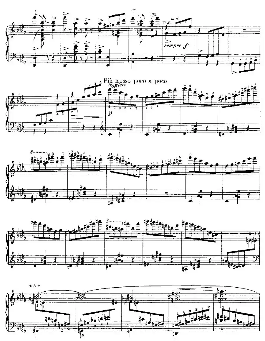 4 Valses Caprice(4首随想圆舞曲)(Op.38 No. 2 in D-flat)