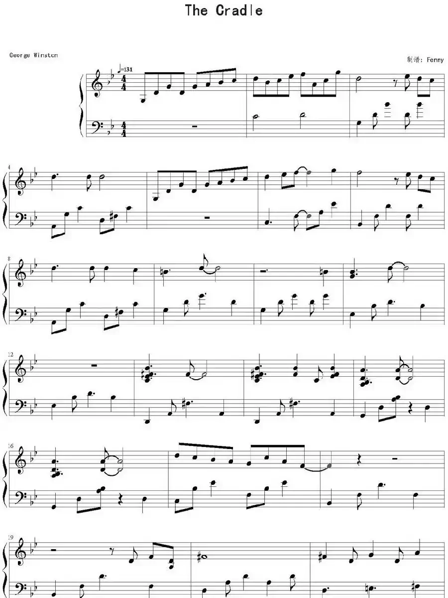 The Cradle(Fenny制谱版)