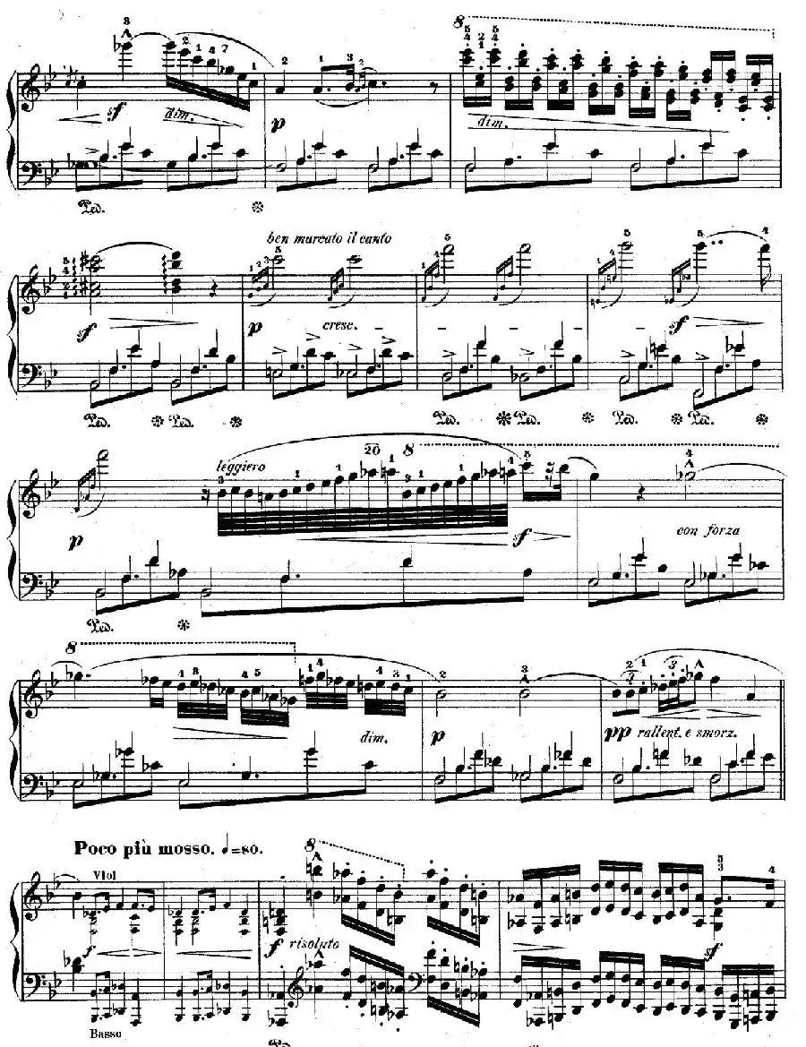 降B大调莫扎特主题变奏曲 Op.2(为钢琴与乐队而作)