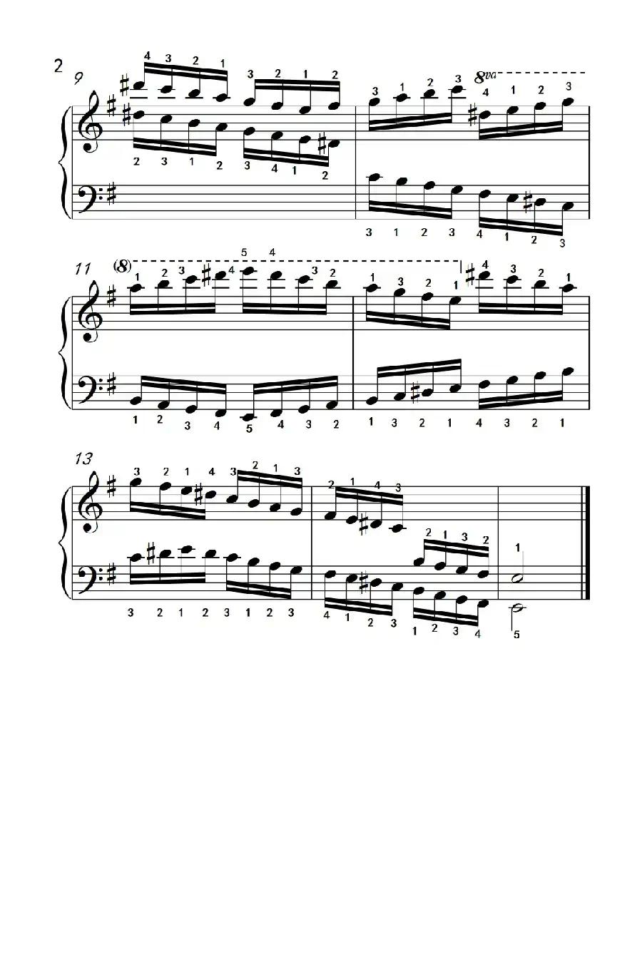 第九级4.e和声小调音阶(中央音乐学院 钢琴(业余)考级教程 7-9级)