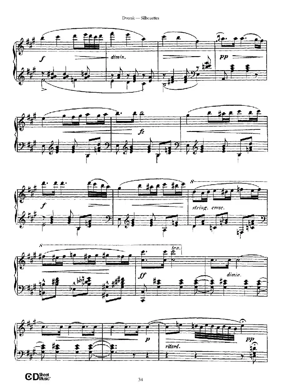 12 Silhouettes Op.8(12首剪影·11)