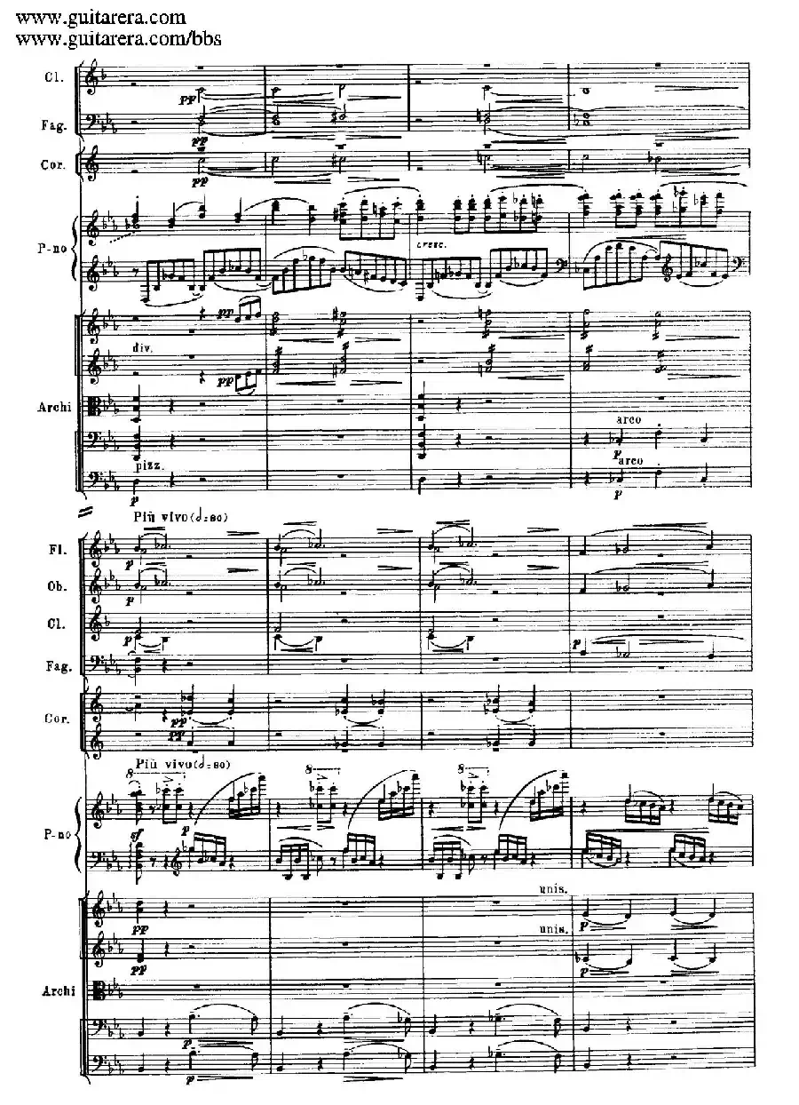 c小调第二钢琴协奏曲 Op.18(第一乐章总谱·P19——27)