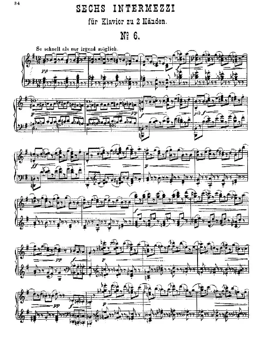 Six Intermezzi Op.45(6首间奏曲·6)