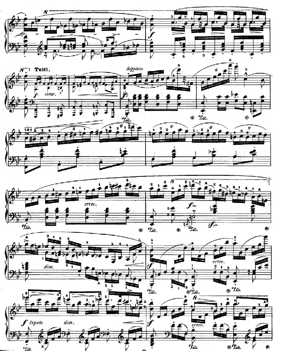 降B大调莫扎特主题变奏曲 Op.2(为钢琴与乐队而作)