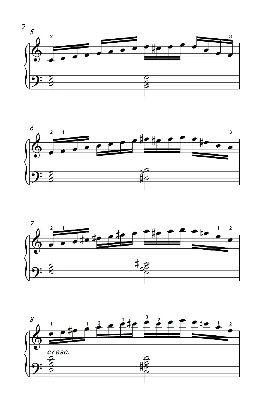 莫什科夫斯基 钢琴练习曲(第五首)
