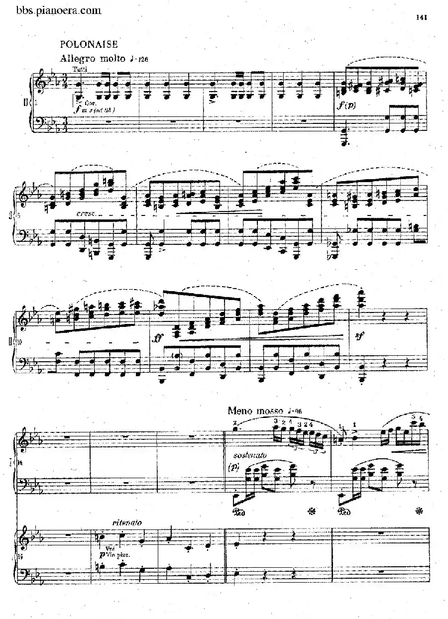 Grande Polonaise Brilliante Preceded by an Andante Spianato Op.22(平静的行板与华丽的波兰舞曲·双钢琴版)