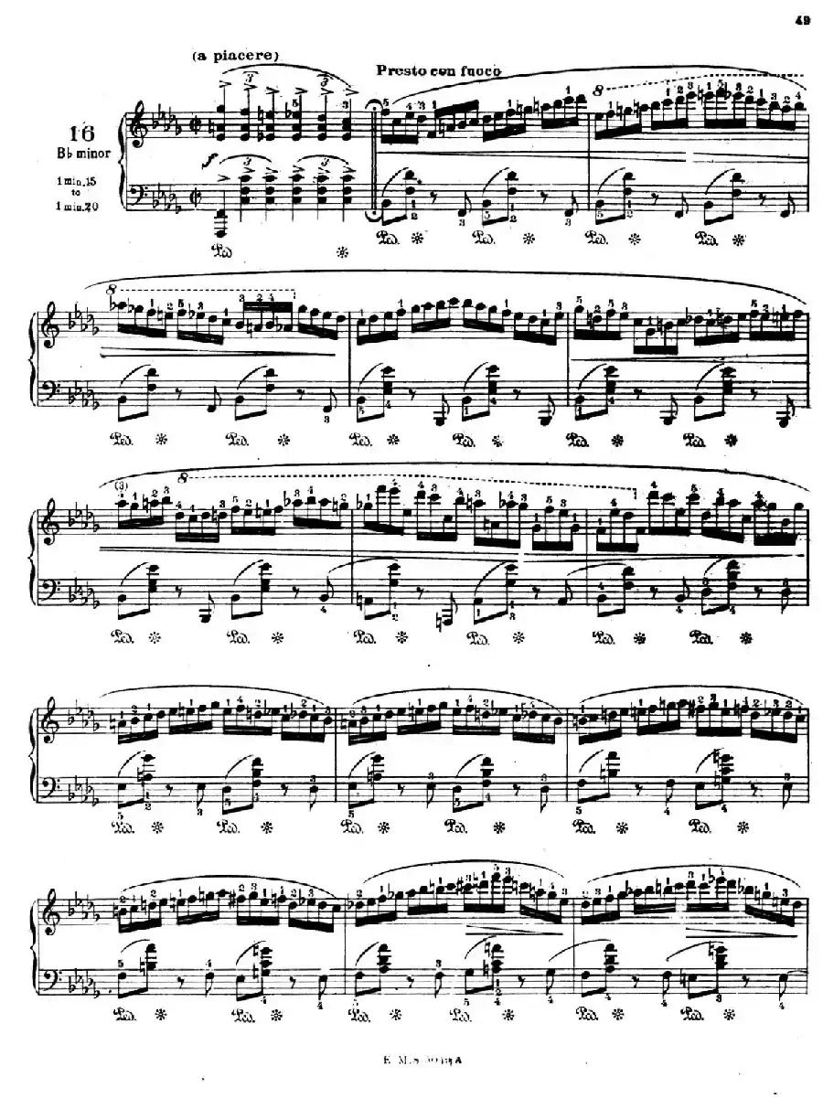 Preludes Op.28(24首前奏曲·16)