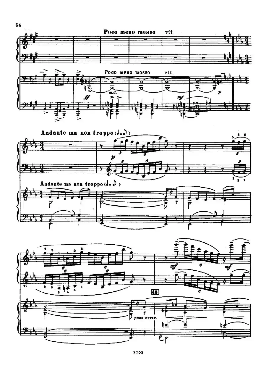 升f小调第一钢琴协奏曲 Op.1(双钢琴版)