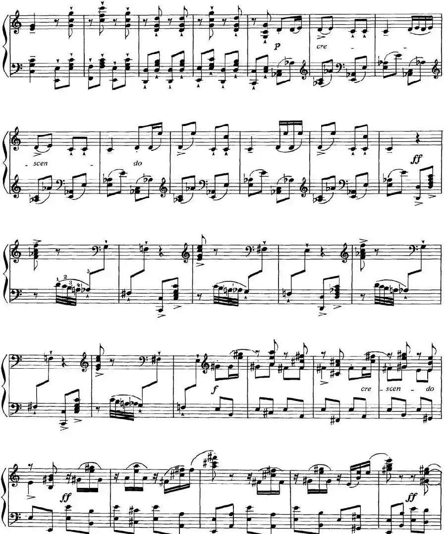 柴可夫斯基18首钢琴小品Op.72(18.Scene dansante(invitation au trepak))