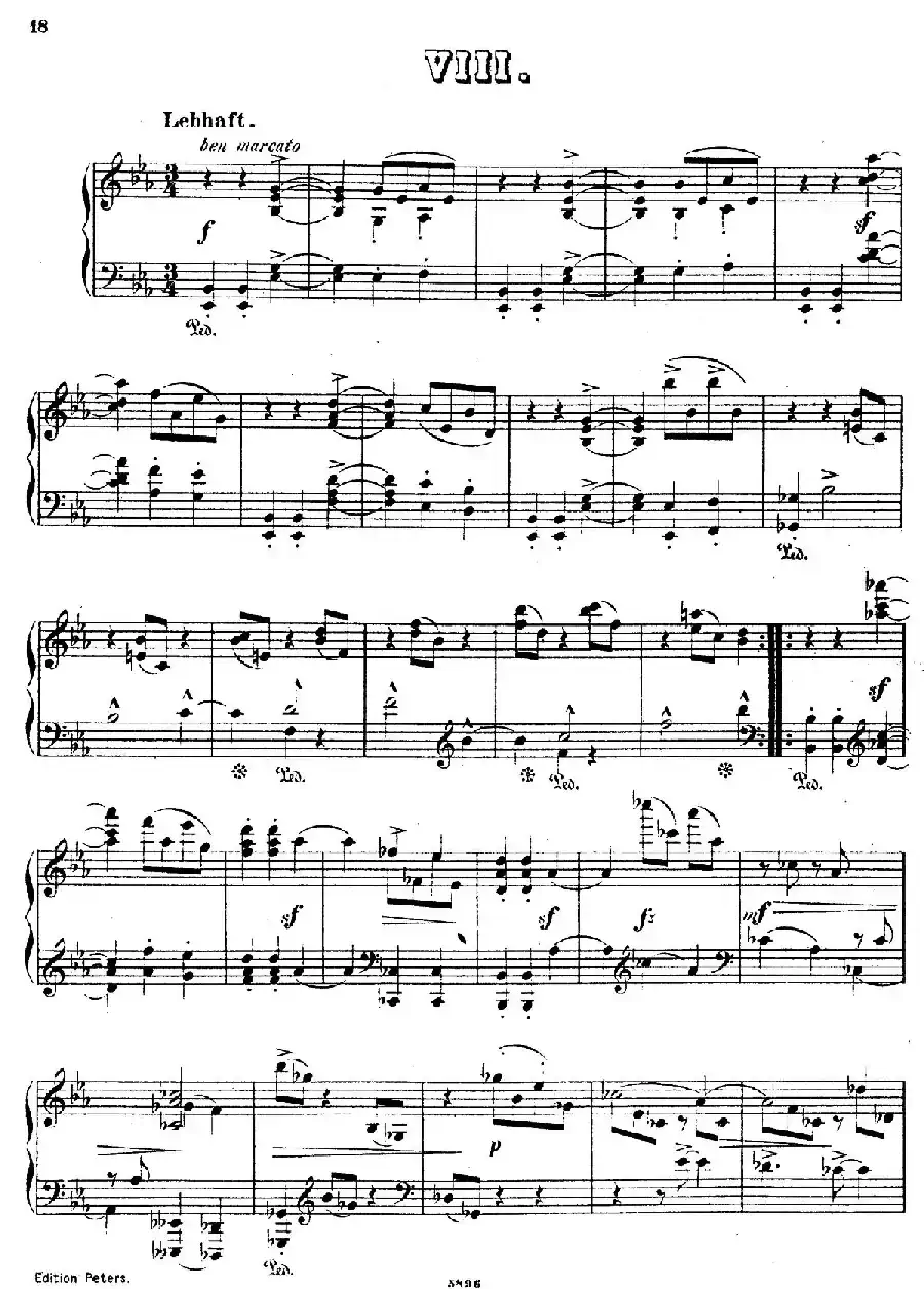 Waltzes Op.23(圆舞曲集·8、降E大调)