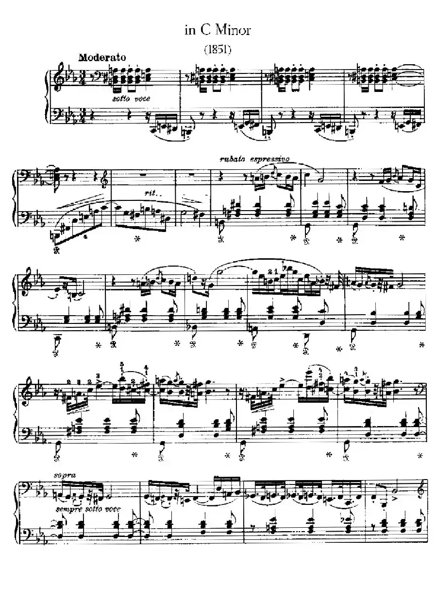 Two Polonaises S.223(2首波洛奈兹舞曲·c小调)