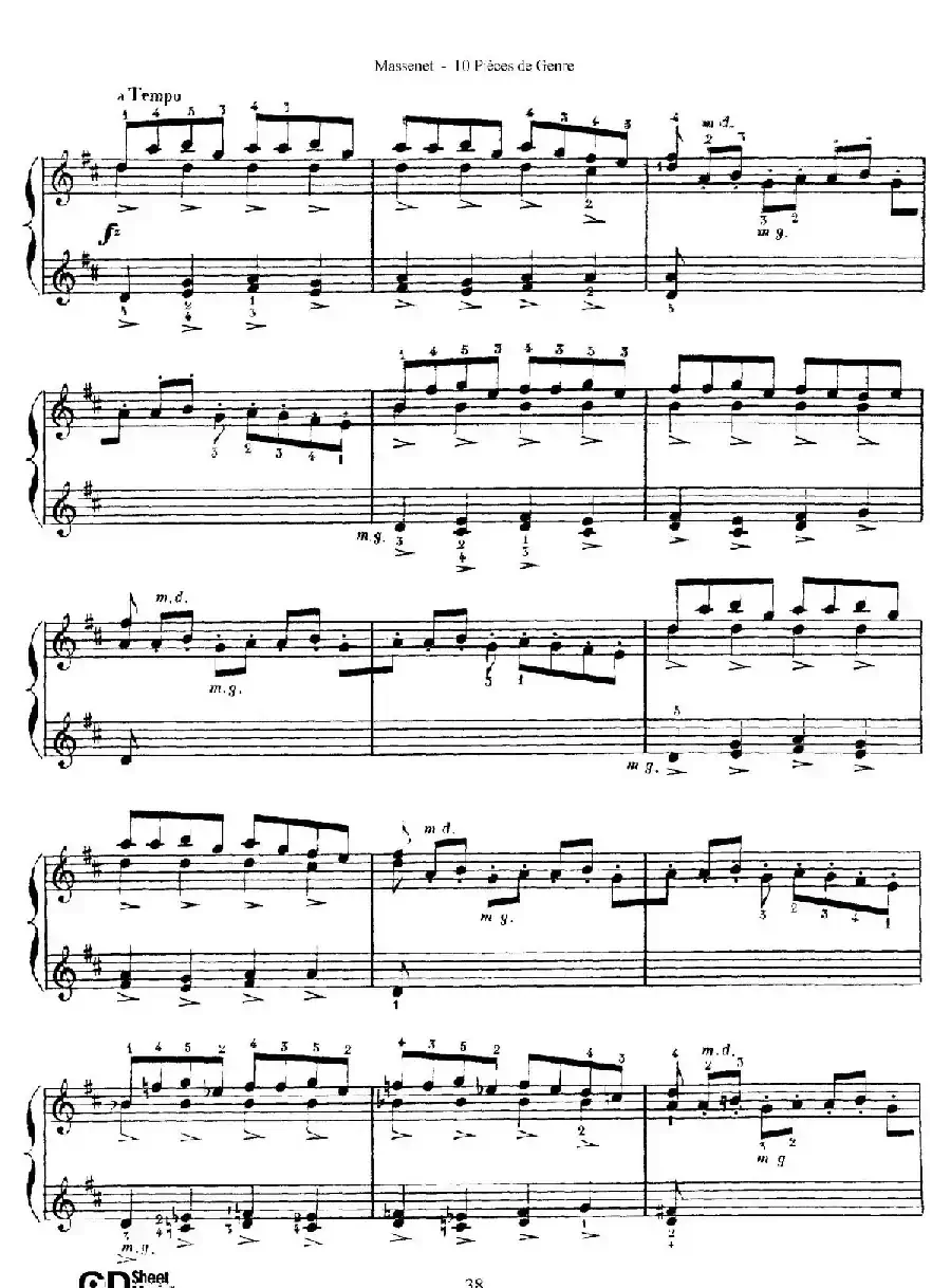 Dix Pièces de Genre Op.10(10首个性小品·Ⅹ)