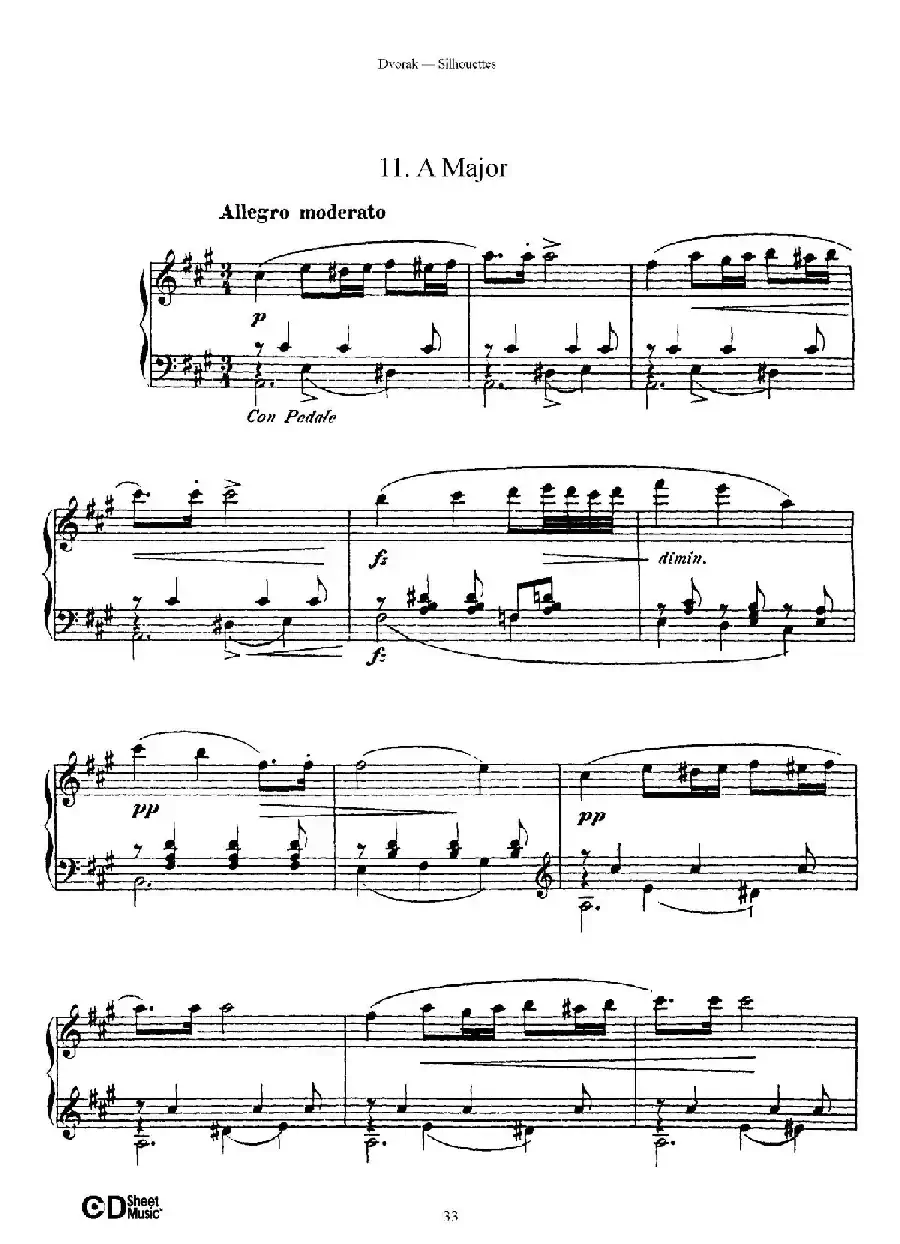12 Silhouettes Op.8(12首剪影·11)