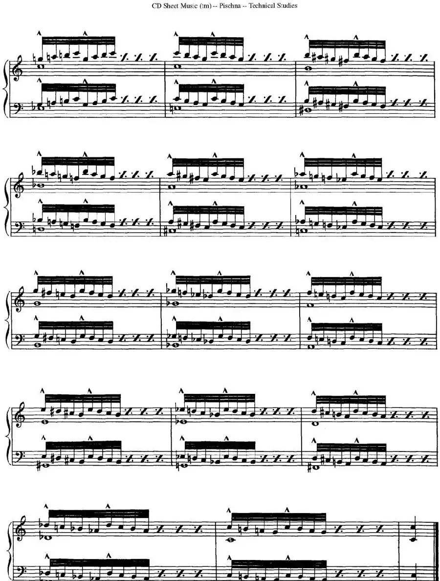 Technical Studies 60 Progressive Exercises (60首钢琴循序渐进练习曲 P21——30)