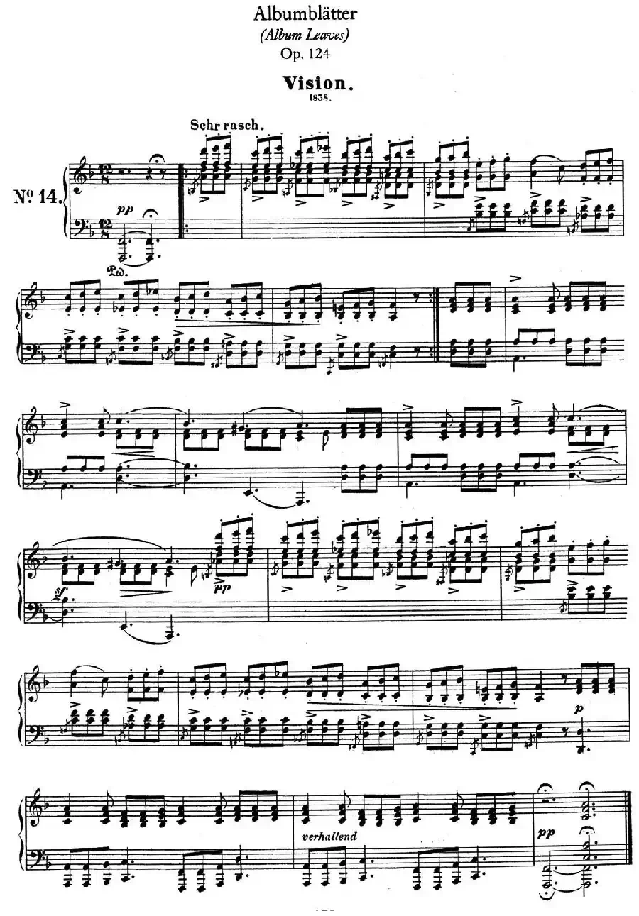 Albumblätter Op.124(纪念册页)(No.14)
