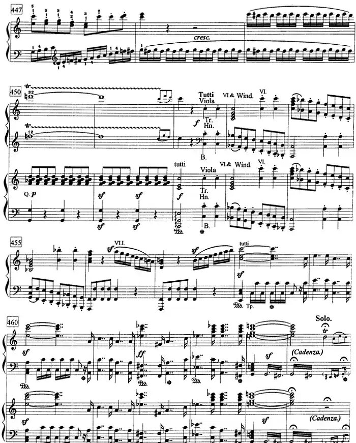 钢琴教程第八级 大型乐曲(C大调第一钢琴协奏曲 Op.15 第一乐章)
