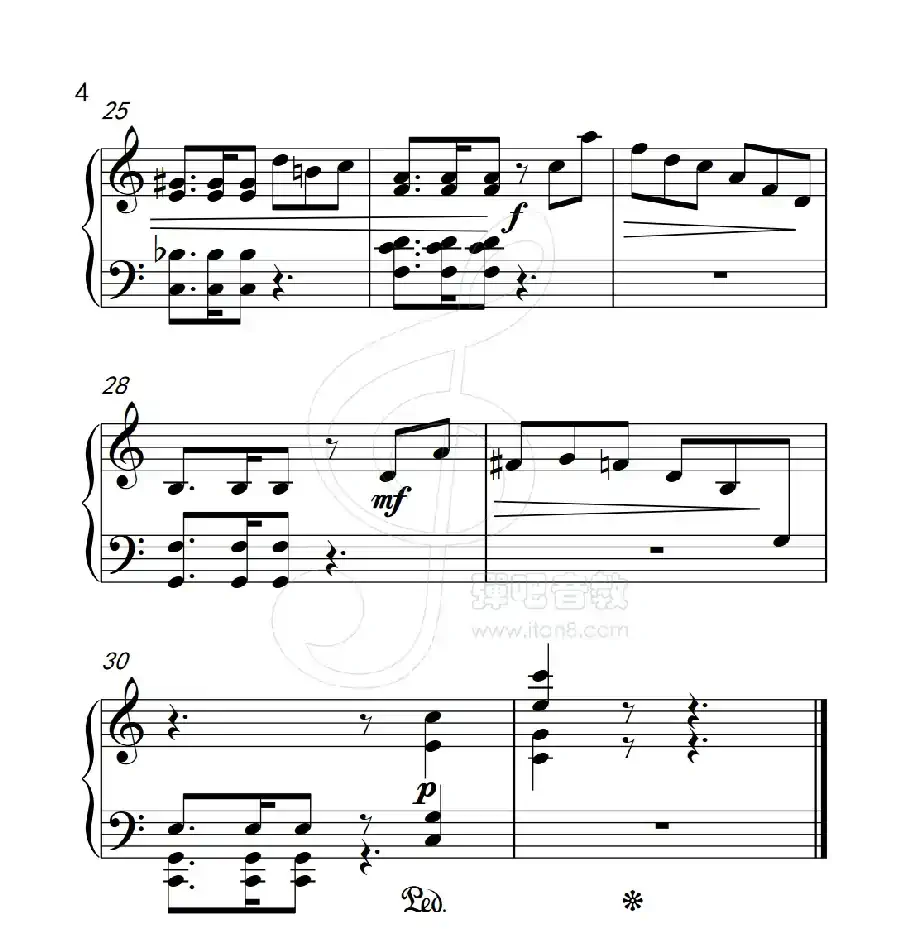 第五级 小变奏曲(中国音乐学院钢琴考级作品1~6级)