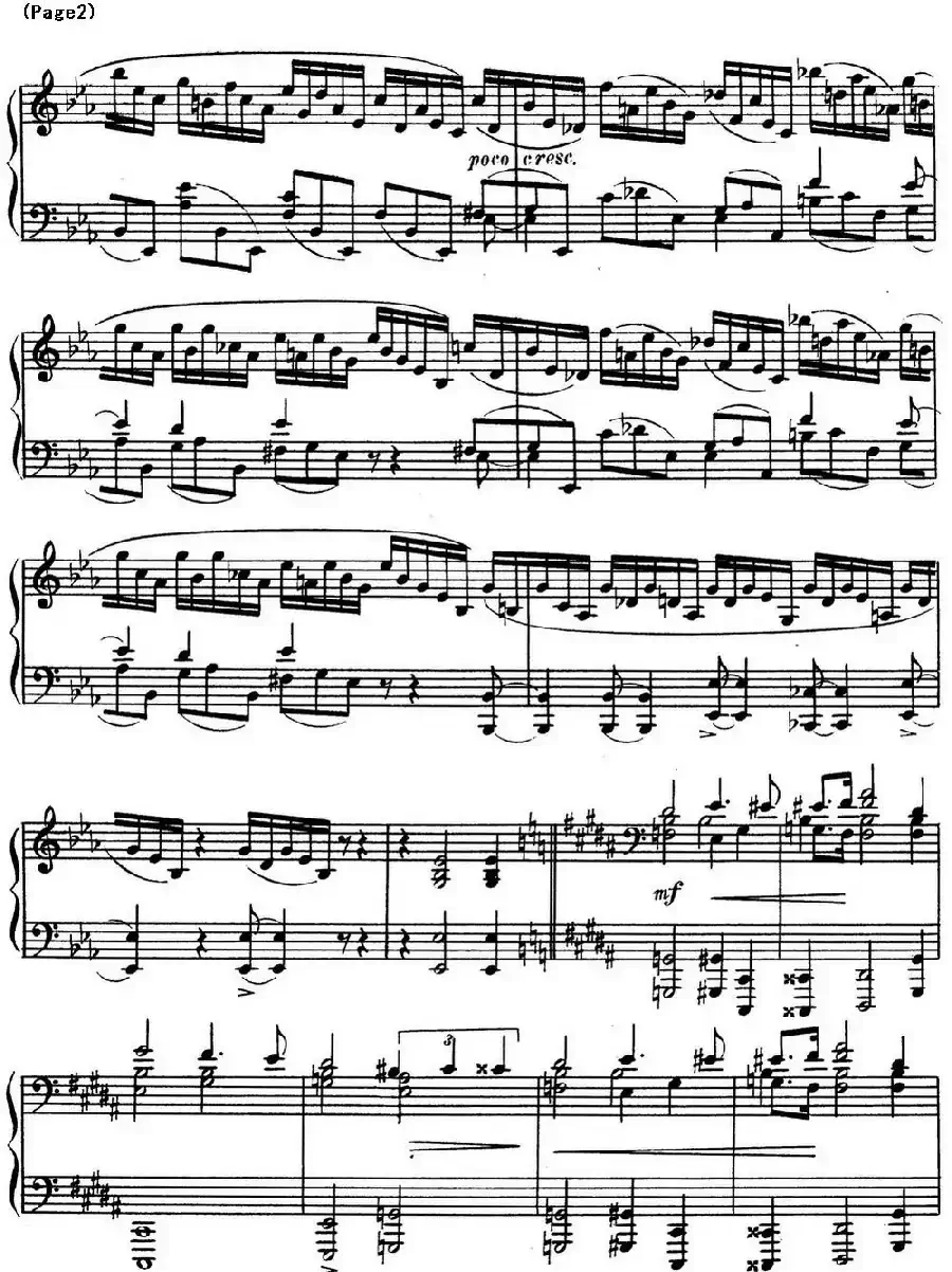 斯克里亚宾8首钢琴练习曲 Op42(No.8 Alexander Scriabin Etudes)