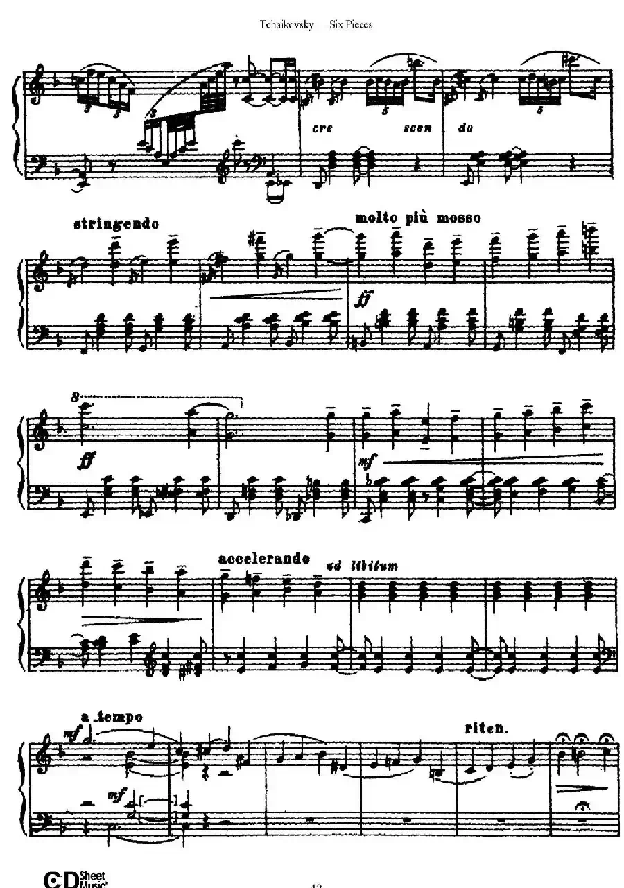 Six Pieces Op.51(6首小品·5)