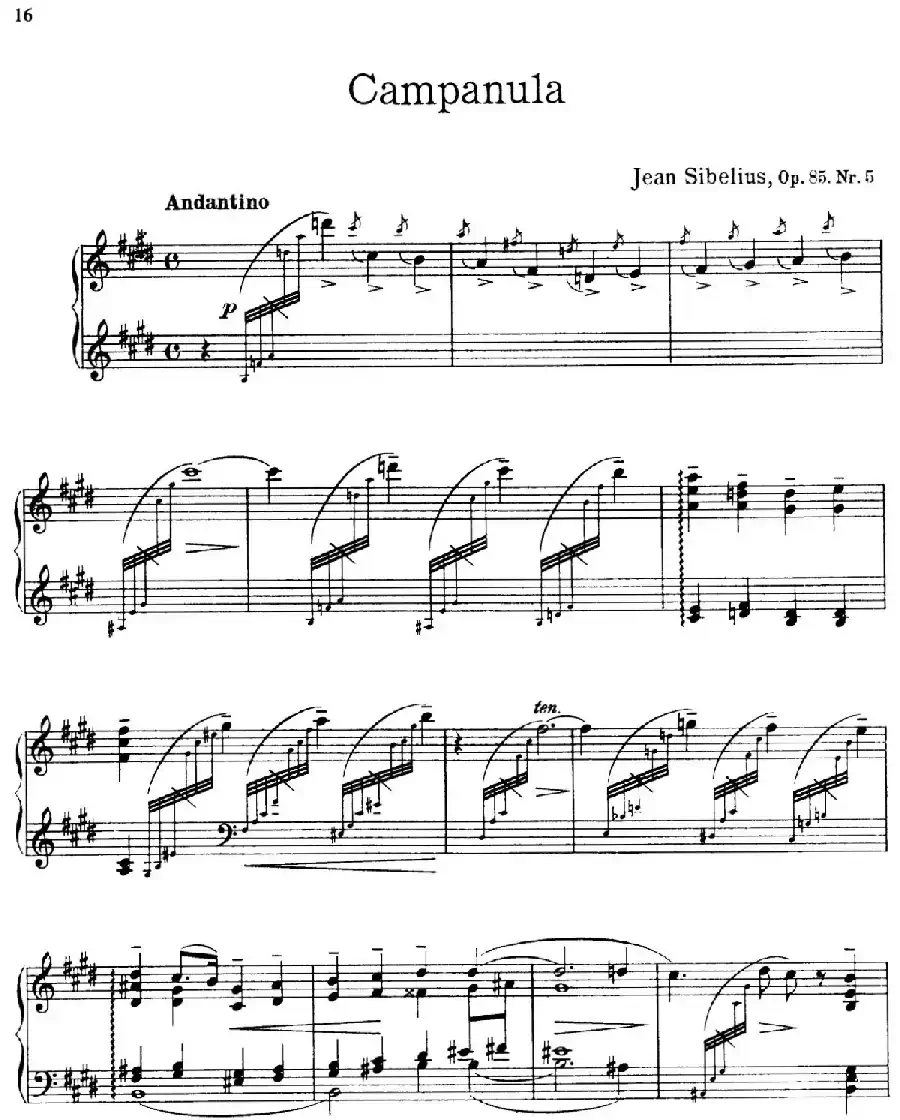 The Flowers(花之组曲)(Op.85.Nr.5-风铃草)