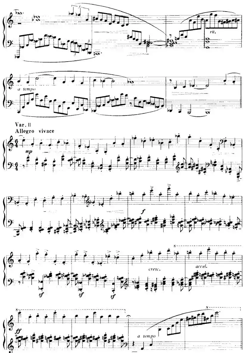 钢琴变奏曲(谢薇婧作曲版)