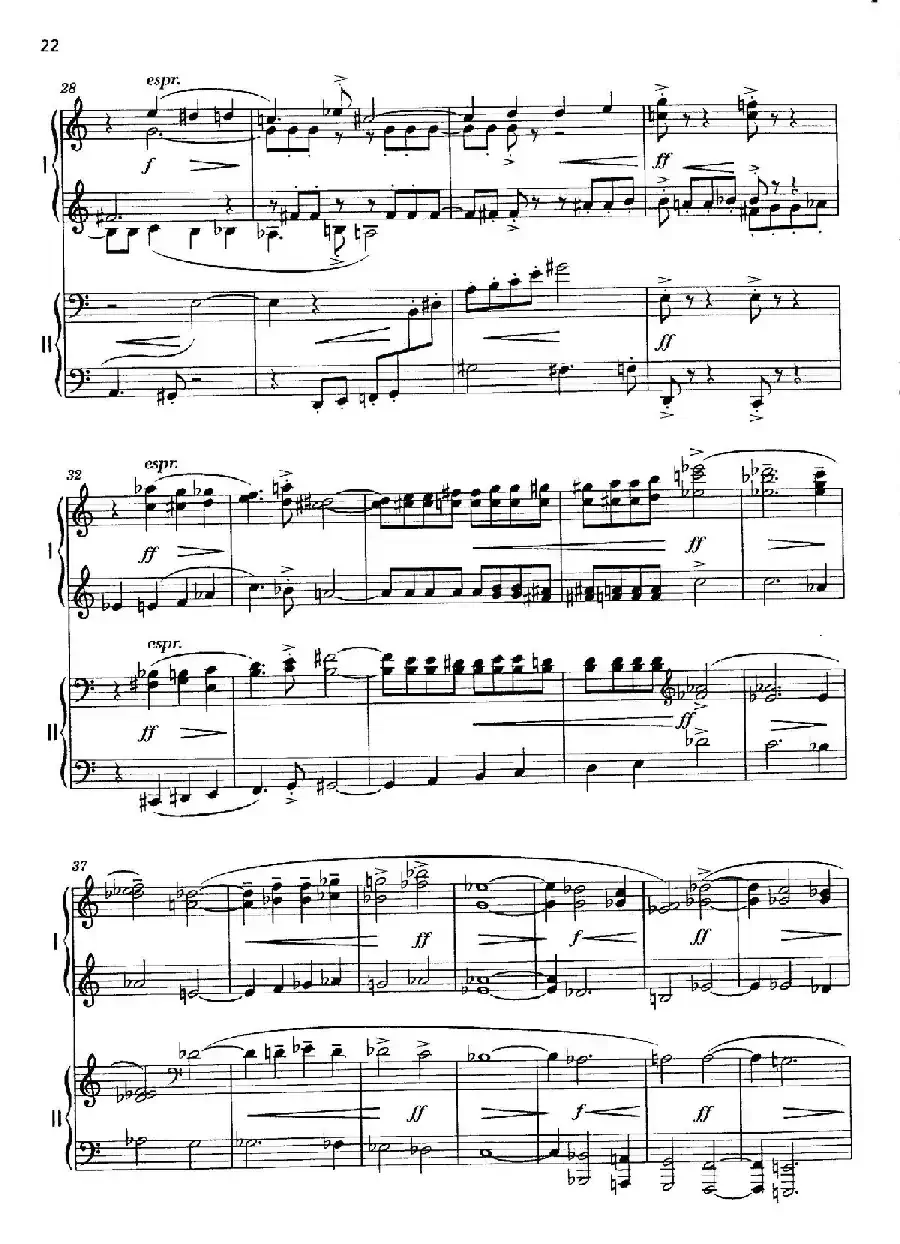 Vier Bagatellen Op.70(4首小品·Ⅲ·四手联弹)