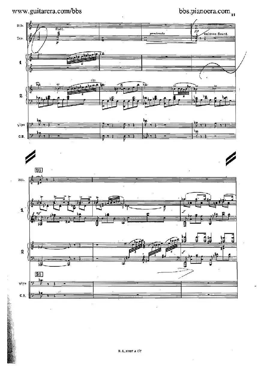 Concerto for 2 Pianos in d Minor(d小调双钢琴协奏曲·总谱)