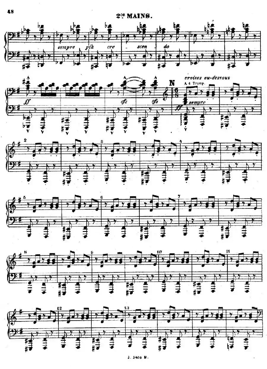 Symphony on a French Mountain Air Op.25(法国山歌交响曲·双钢琴·Ⅲ)